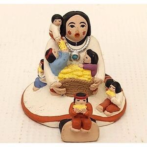 Vintage Terracotta Corn Storyteller